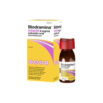 Biodramina Infantil 4 Mg/Ml Solucion Oral 60 Ml