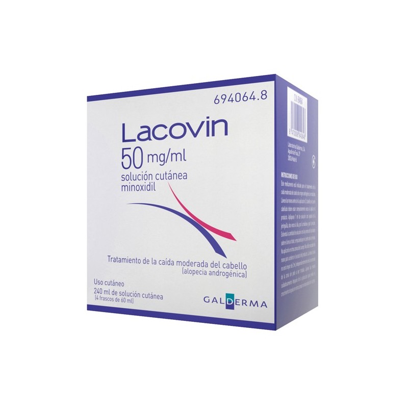 Lacovin 50 Mg/Ml Solucion 4 Frascos 60 Ml