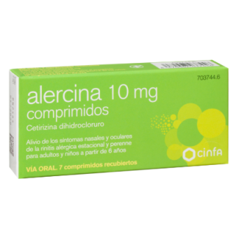 Alercina 10 Mg 7 Comp