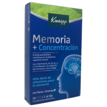 Kneipp Memoria Concentración 30 Tabs