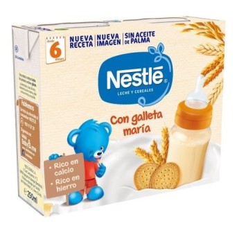 Nestlé Leche 8 Cereales Galleta María 2x250ml