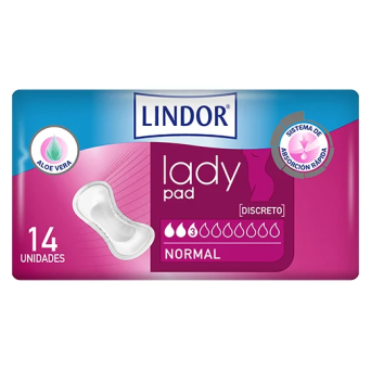 Lindor Lady Pad Normal 14 Uds