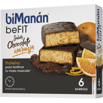 Bimanán Befit Barrita Chocolate Y Naranja 6 Uds