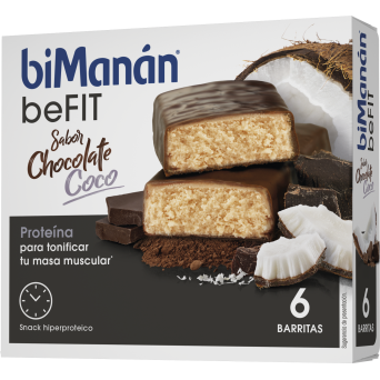 Bimanán Befit Barrita Chocolate Y Coco 6 Uds
