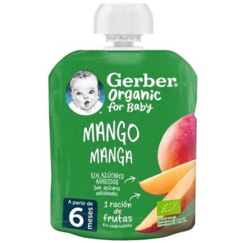 Gerber Organic Mango 1 Pouch 90 G