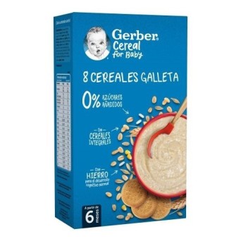 Gerber 8 Cereales Con Galleta 500 G