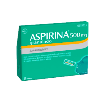 Aspirina 500 Mg 20 Sobres Granulado Oral