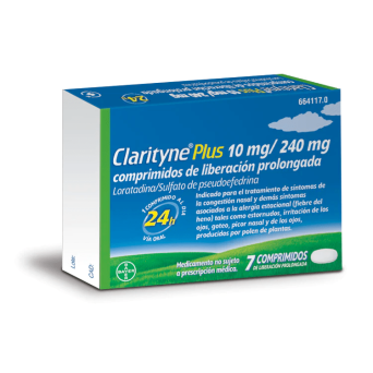 Clarityne Plus 10/240 Mg 7 Comprimidos Liberacio
