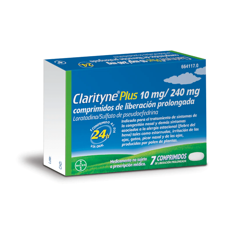 Clarityne Plus 10/240 Mg 7 Comprimidos Liberacio