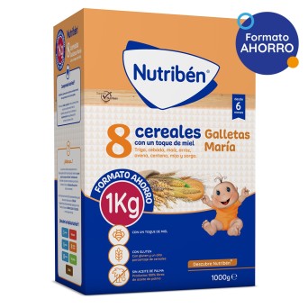Nutriben 8 Cereales Miel Y Galletas Maria F. Ahorro 1000 G