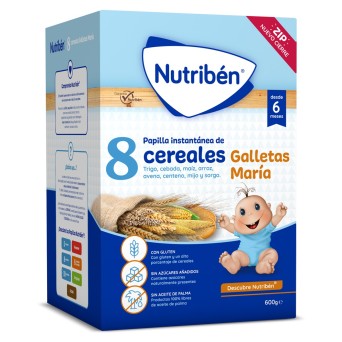 Nutriben 8 Cereales Galleta Maria 600g