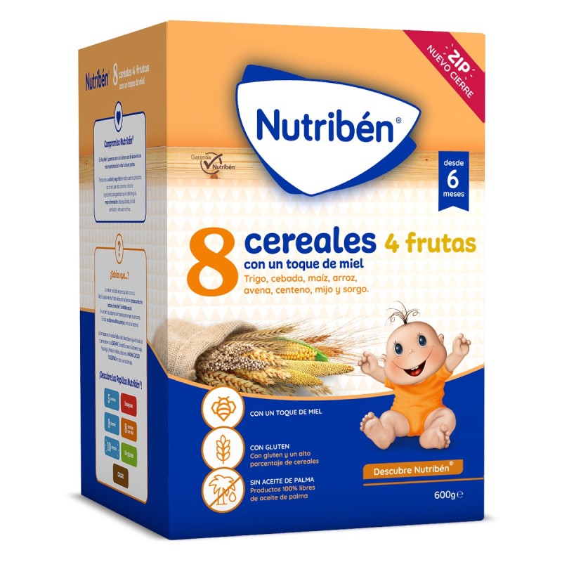 Nutriben 8 Cereales Miel 4 Frutas 600g