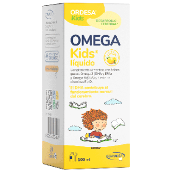 Omega Kids Liquido Sabor Limón 100 Ml