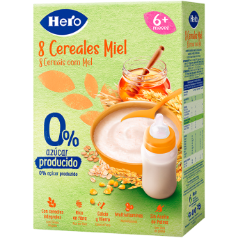 Hero 8 Cereales Miel 340 G