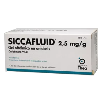 Siccafluid 2.5 Mg/G Gel Oftalmico 60 Monodosis
