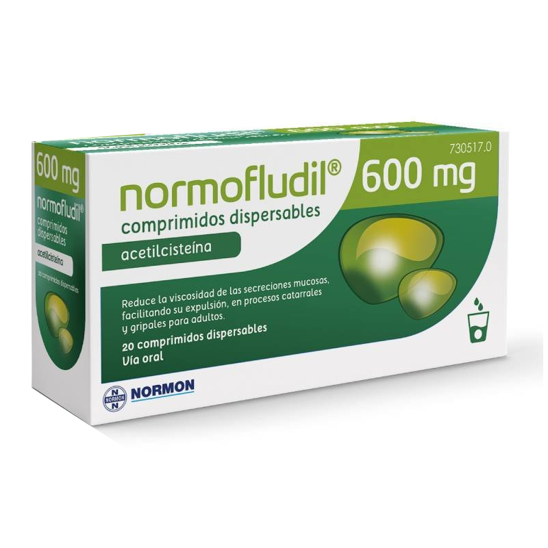 Normofludil 600 Mg 20 Comprimidos Dispersables