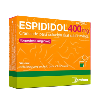 Espididol 400 Mg 20 Sobres Granulado Sabor Menta