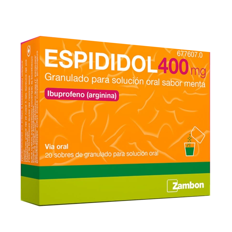 Espididol 400 Mg 20 Sobres Granulado Sabor Menta