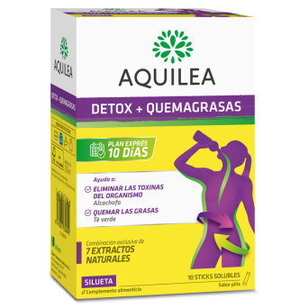 Aquilea Detox 10 Sticks 15 Ml Sabor Piña