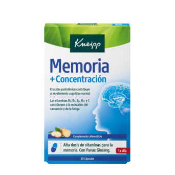 Kneipp Memoria Concentración 30 Caps