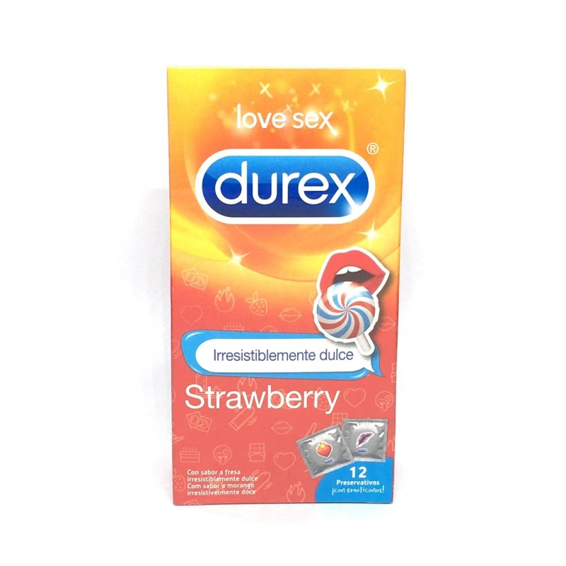 Durex Strawberry Preservativos 12 Uds