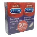 Durex Sensitivo Contacto Total 12 X 2 Uds Duplo